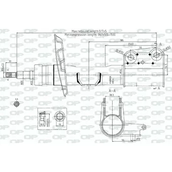 Amortisseur avant droit OPEN PARTS