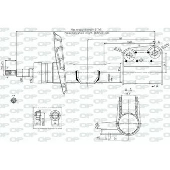Amortisseur avant gauche OPEN PARTS