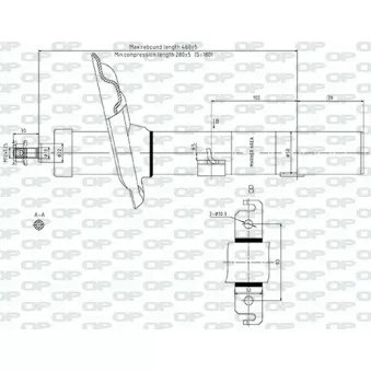 Jeu de 2 amortisseurs arrière OPEN PARTS