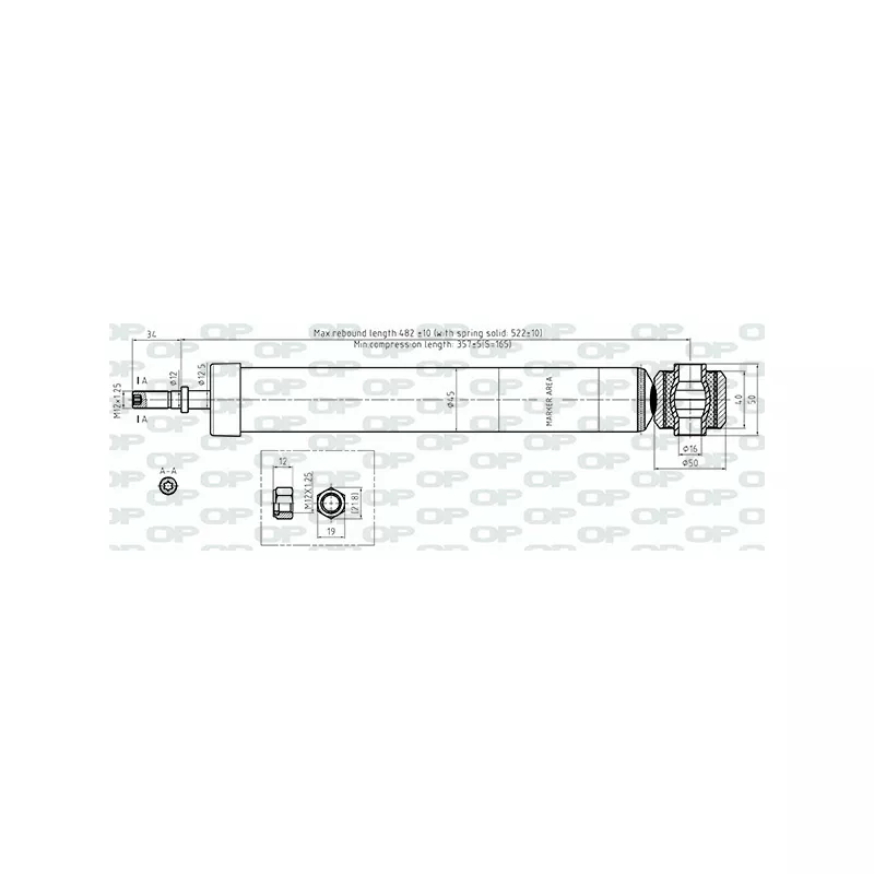 Jeu de 2 amortisseurs arrière OPEN PARTS SAB8745.32