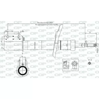 Jeu de 2 amortisseurs arrière OPEN PARTS
