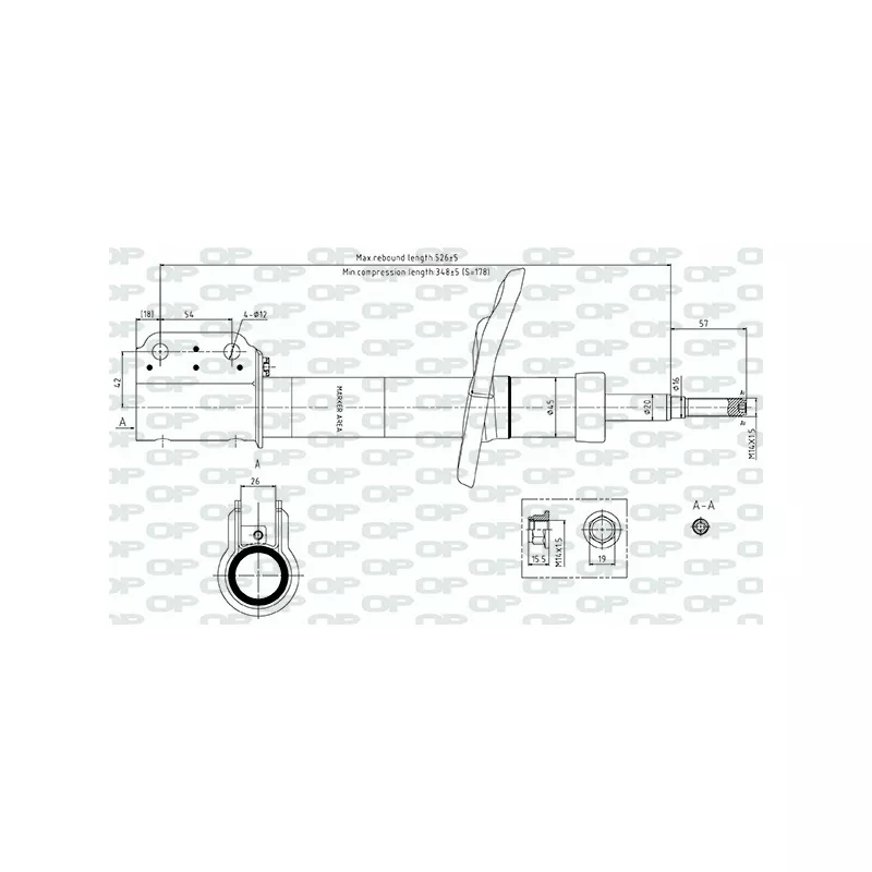 Jeu de 2 amortisseurs arrière OPEN PARTS SAB8746.31