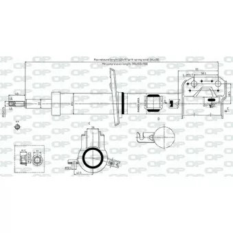 Amortisseur avant droit OPEN PARTS