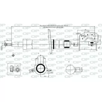 Amortisseur avant gauche OPEN PARTS