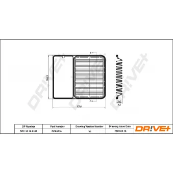Filtre à air Dr!ve+ DP1110.10.0316