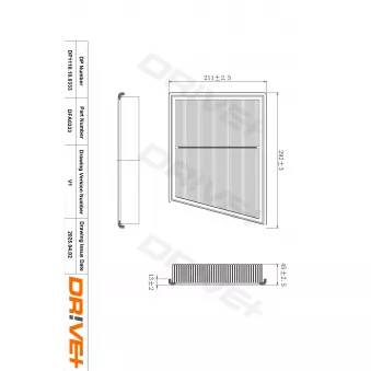 Filtre à air Dr!ve+ DP1110.10.0333