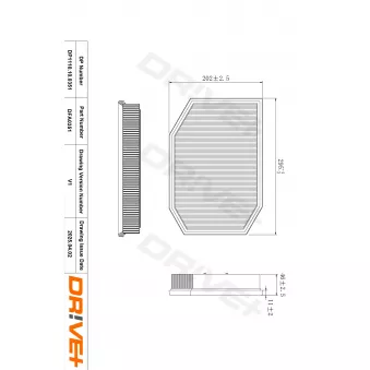 Filtre à air Dr!ve+ DP1110.10.0351