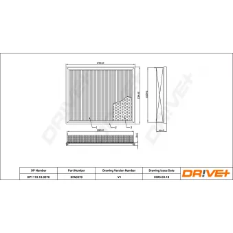 Filtre à air Dr!ve+ DP1110.10.0370
