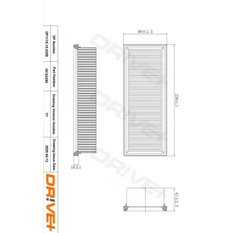 Filtre à air Dr!ve+ DP1110.10.0398
