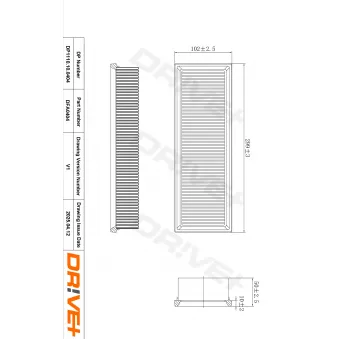 Filtre à air Dr!ve+ DP1110.10.0404