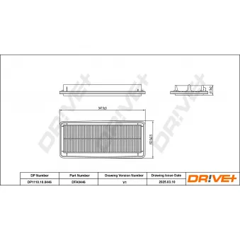 Filtre à air Dr!ve+ DP1110.10.0446