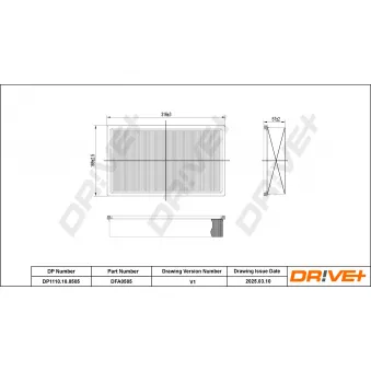 Filtre à air Dr!ve+ DP1110.10.0505