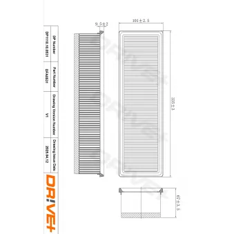 Filtre à air Dr!ve+ DP1110.10.0531