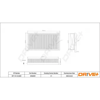 Filtre à air Dr!ve+ DP1110.10.0539