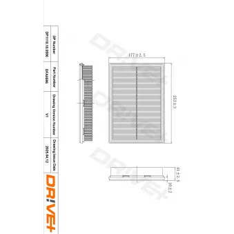 Filtre à air Dr!ve+ DP1110.10.0586