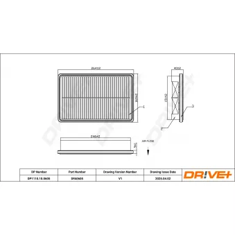 Filtre à air Dr!ve+ DP1110.10.0605