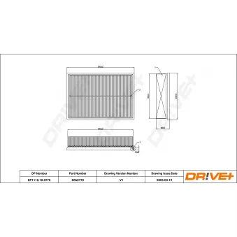Filtre à air Dr!ve+ DP1110.10.0770