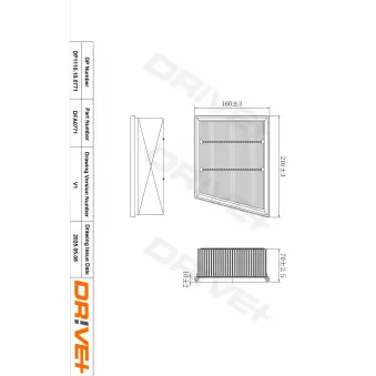 Filtre à air Dr!ve+ DP1110.10.0771