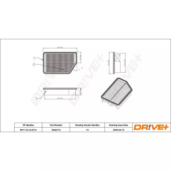 Filtre à air Dr!ve+ DP1110.10.0774