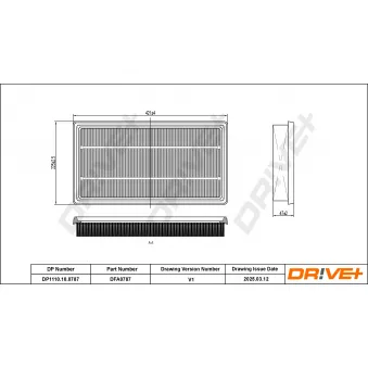 Filtre à air Dr!ve+ DP1110.10.0787