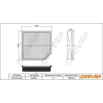 Filtre à air Dr!ve+ DP1110.10.0789