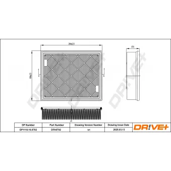 Filtre à air Dr!ve+ DP1110.10.0792