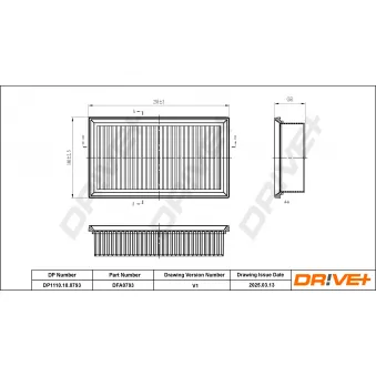 Filtre à air Dr!ve+ DP1110.10.0793