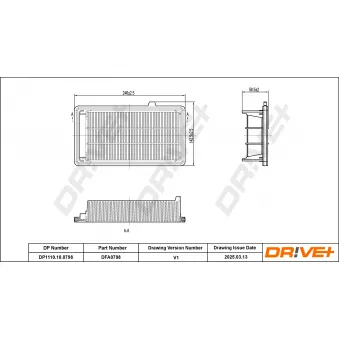 Filtre à air Dr!ve+ DP1110.10.0798
