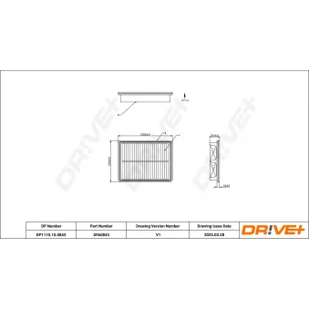 Filtre à air Dr!ve+ DP1110.10.0843