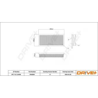 Filtre à air Dr!ve+ DP1110.10.0850