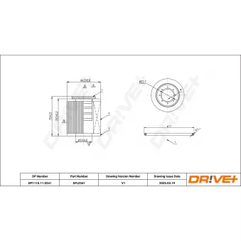 Filtre à huile Dr!ve+ DP1110.11.0341