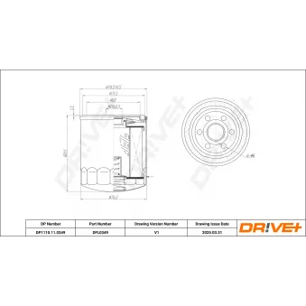 Filtre à huile Dr!ve+ DP1110.11.0349