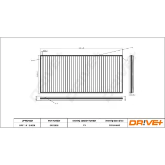 Filtre, air de l'habitacle Dr!ve+
