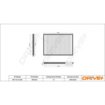 Filtre, air de l'habitacle Dr!ve+
