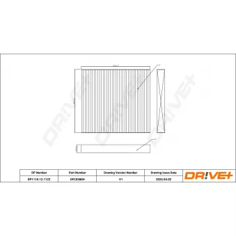 Filtre, air de l'habitacle Dr!ve+