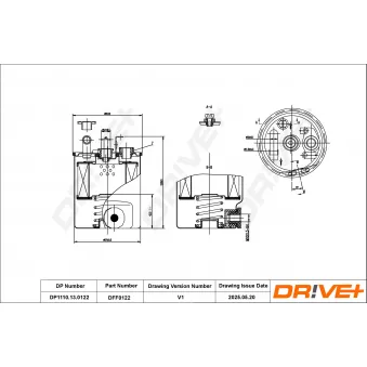 Filtre à carburant Dr!ve+ DP1110.13.0122