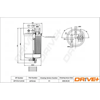 Filtre à carburant Dr!ve+ DP1110.13.0130