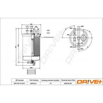 Filtre à carburant Dr!ve+ DP1110.13.0131