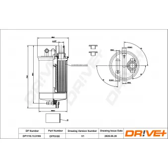 Filtre à carburant Dr!ve+ DP1110.13.0195