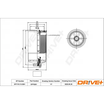 Filtre à carburant Dr!ve+ DP1110.13.0261
