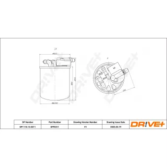 Filtre à carburant Dr!ve+ DP1110.13.0311