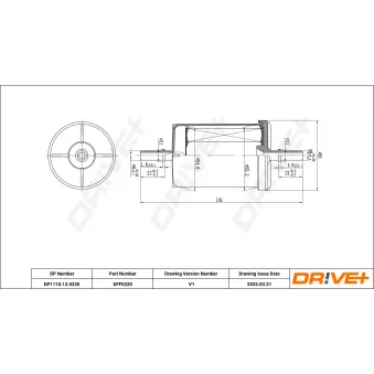 Filtre à carburant Dr!ve+ DP1110.13.0320