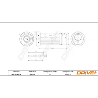 Filtre à carburant Dr!ve+ DP1110.13.0336