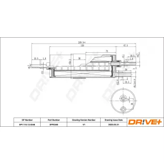 Filtre à carburant Dr!ve+ DP1110.13.0348
