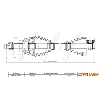 Arbre de transmission Dr!ve+ DP2110.10.0005