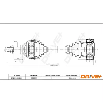 Arbre de transmission Dr!ve+ DP2110.10.0007