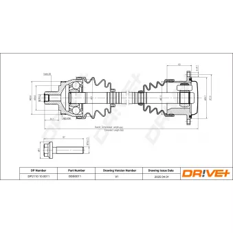 Arbre de transmission Dr!ve+ DP2110.10.0011