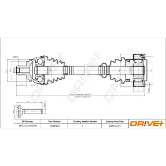 Arbre de transmission Dr!ve+ DP2110.10.0018