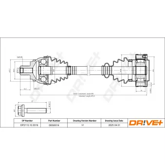 Arbre de transmission Dr!ve+ DP2110.10.0019
