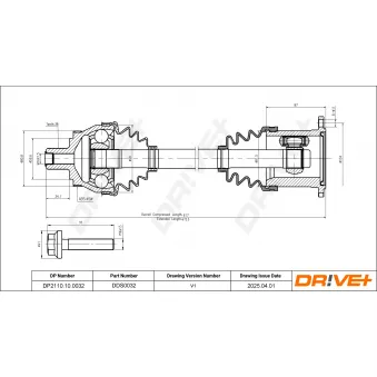 Arbre de transmission Dr!ve+